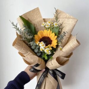 Single Sunflower Bouquet