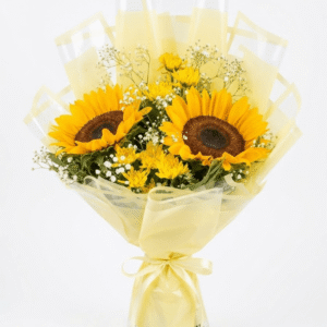 Sunfilled Bliss Dual Sunflower Bouquet